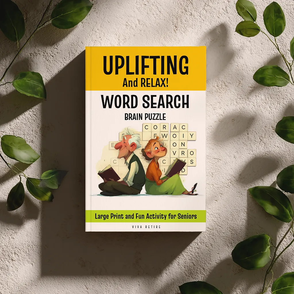 UPLIFTING and RELAX Word Search Brain Puzzle